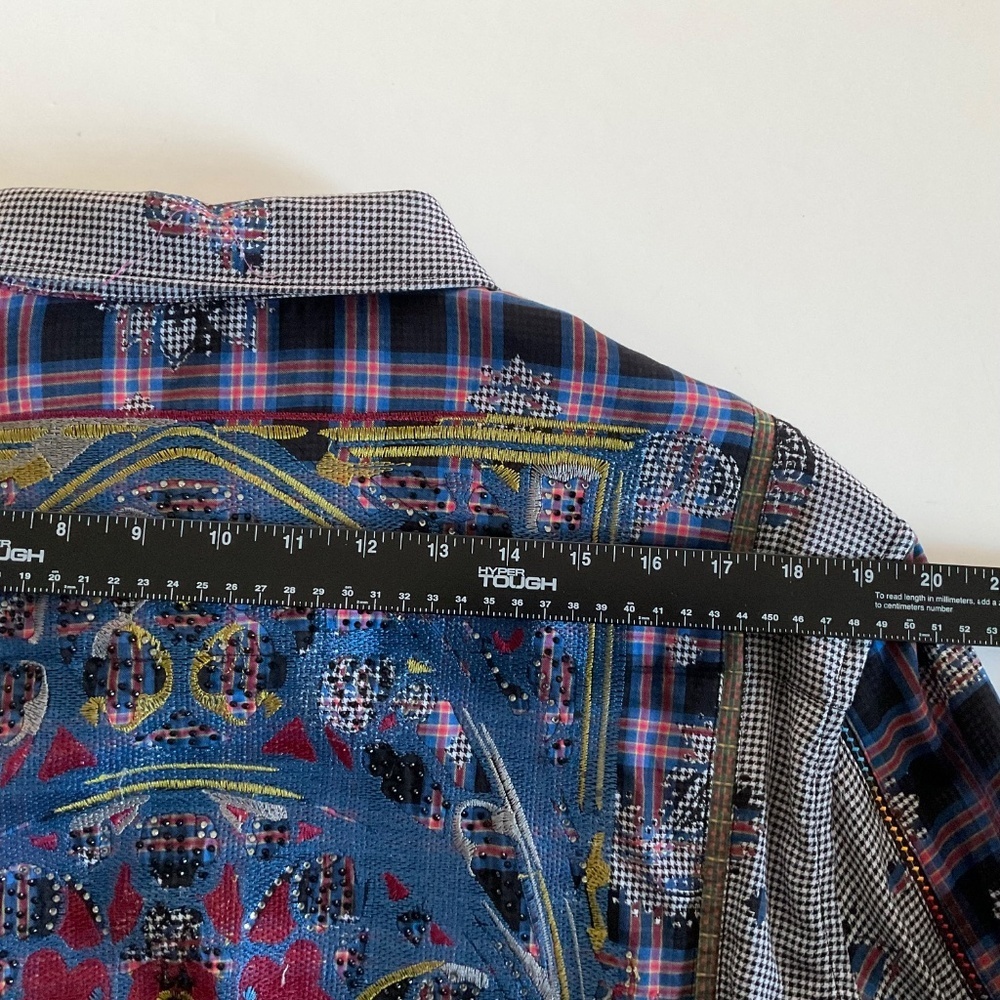 Robert Graham Mens Limited Edition Blues Haven XL Classic Fit Embellished Scull - Picture 8 of 14